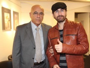 Con Alessandro Siani